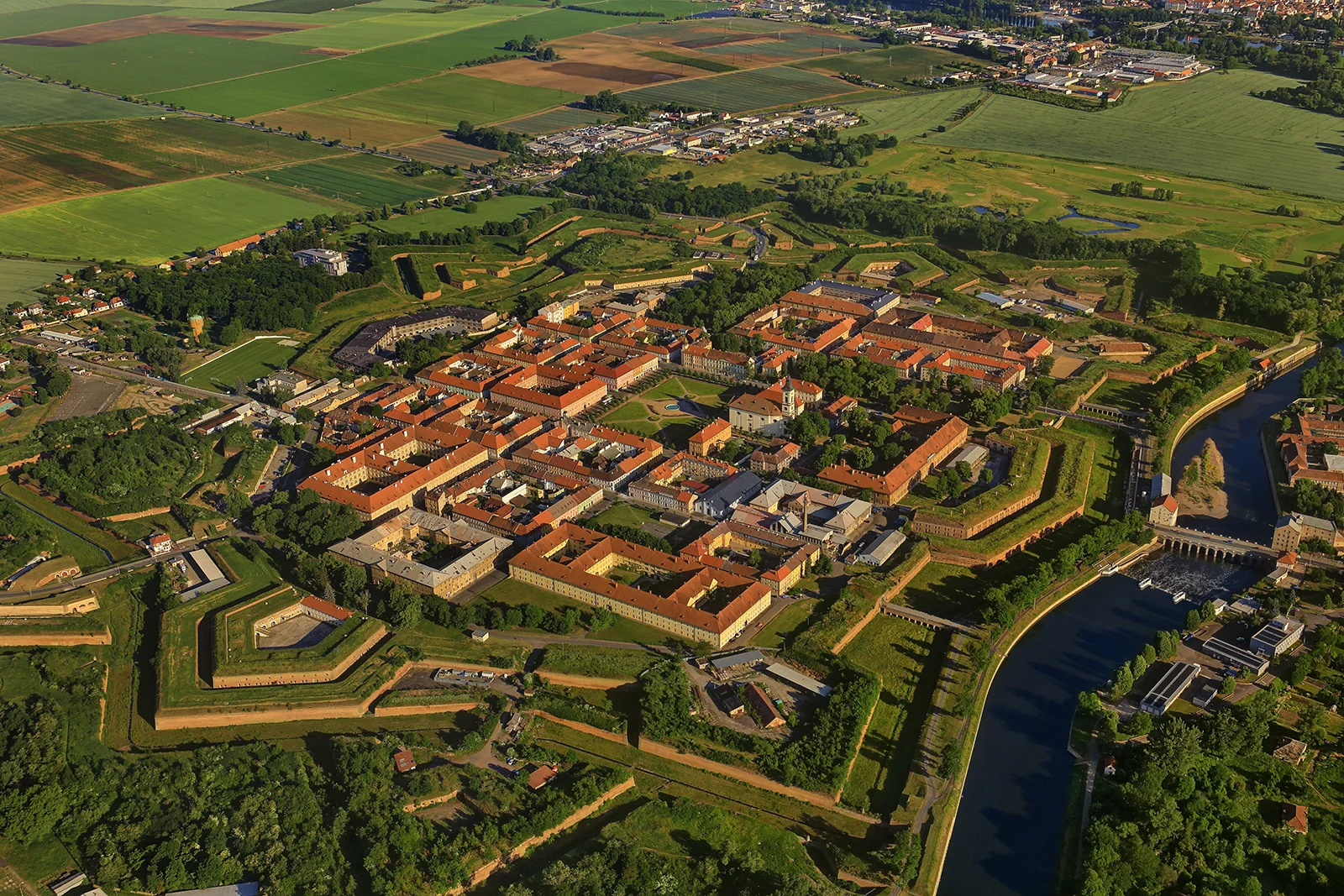 Vista aérea de Terezín