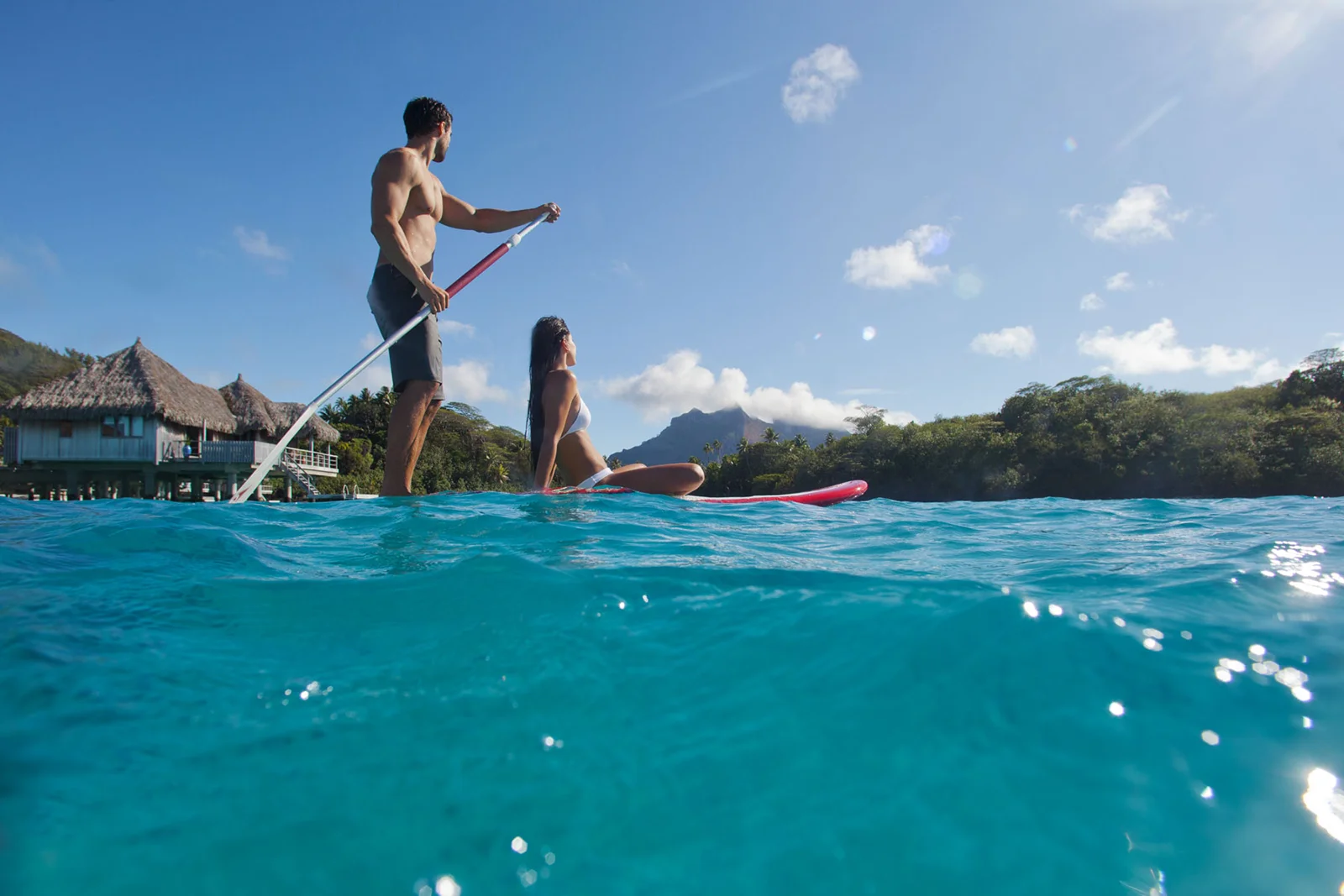 Paddle surf en Bora Bora