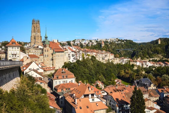 Vista de Friburgo (Suiza)