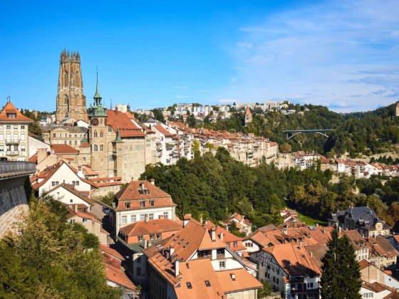 Vista de Friburgo (Suiza)